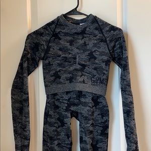 REPOSH Black Camo Gymshark Co-Ord Set